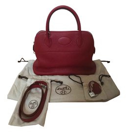 Hermès-Saco de bolide 31 Hermès Rouge Garance-Vermelho