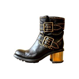 Free Lance Studded boots Black