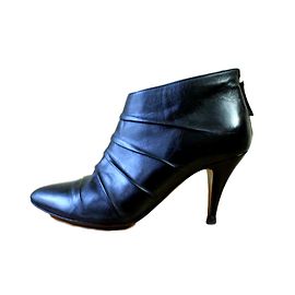 Moschino Cheap And Chic Botins plissados Preto