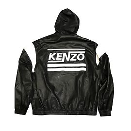 Pelle KENZO 100% giacca brend new Nero Bianco