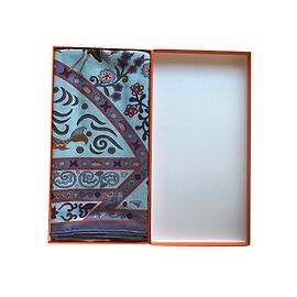 Scialle di cachemire e seta Hermès 140 Wind People Blu
