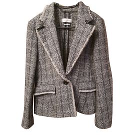 Isabel Marant Etoile Tweed-Blazer Grau