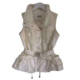 Sleeveless jacket from Pinko. White