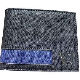 VERSACE JEANS NEW MEN'S LEATHER WALLET Blue