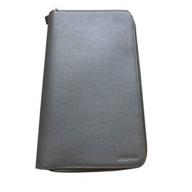 Prada-PRADA MEN'S WALLET MINI BAG NEW-Grey