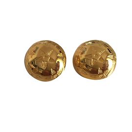 Boucles d'oreilles Céline dorées en métal Doré