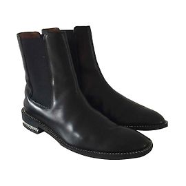 Givenchy Black Chelsea Ankle Boots Lambskin Black