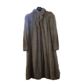 Autre Marque-Fur Coat Coypus-Beige