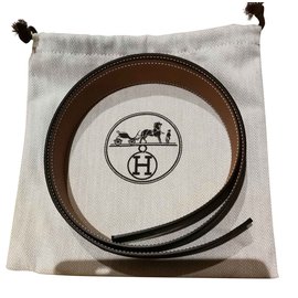 Hermès Hermes Belt Black Beige
