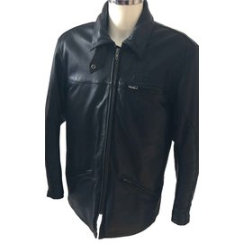 Autre Marque Black Leather Blazer Jacket M Black