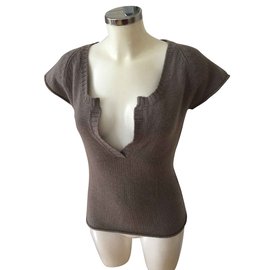 Berenice Kaschmir Strickware Taupe Größe S Taupe