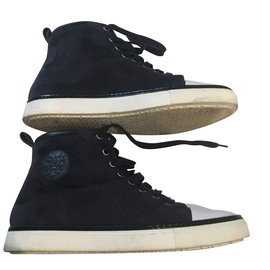 Hermès-Boots-Navy blue