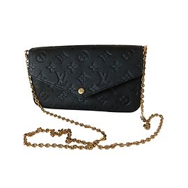 Louis Vuitton Pochette monogram empreinte Felicie Noir