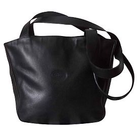 Longchamp LEDERHANDTASCHE Schwarz