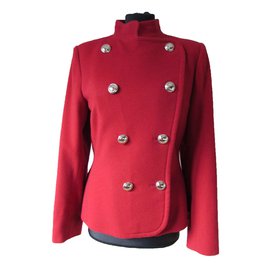 Yves Saint Laurent-Jackets-Red