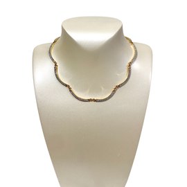 Swarovski-Collier Swarovski strass-Argenté,Doré
