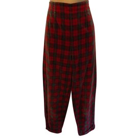 Ralph Lauren Blue Label-Pants, leggings-Red,Dark green