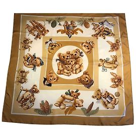 Hermès Hermes Square Confident of Hearts Multicor