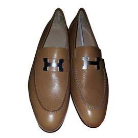 Hermès-mocassino-Marrone chiaro