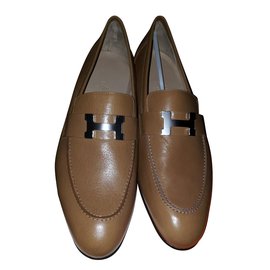 Hermès mocassin Marron clair
