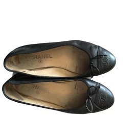 Chanel-Ballerines-Noir