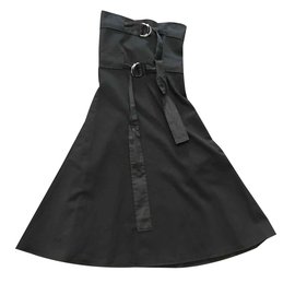 Céline-CELINE DRESS IN BLACK VISCOSE NEW-Black