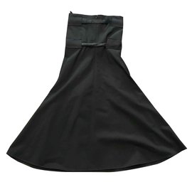 Céline-CELINE DRESS IN BLACK VISCOSE NEW-Black