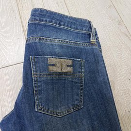 Autre Marque-Calça jeans Ellisabetta Franchi-Azul