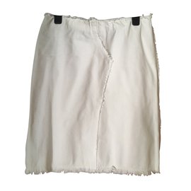 Falda de algodón blanca Vanessa Bruno Blanco