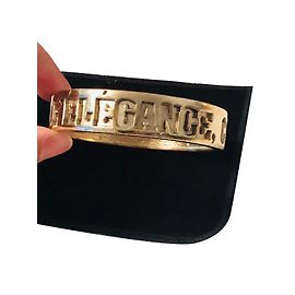 Bracciale bangle chanel vintage e raro D'oro