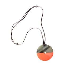 Hermès Long horn and lacquer Orange