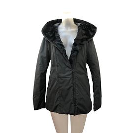 Giacca corta Pennyblack nera con cappuccio Nero
