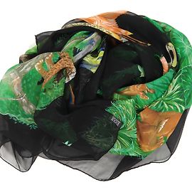 “Hermès ‘Equateur’ Châle mousseline de soie” Multicolore