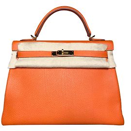 Hermès Kelly 32cm Laranja