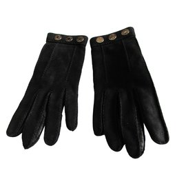 Hermès-Gloves-Black