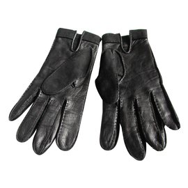 Hermès-Gloves-Black