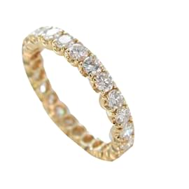 Autre Marque-Alliance us yellow gold 18k diamonds 1,5 about carats-Golden