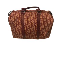 Christian Dior-Handbags-Dark red