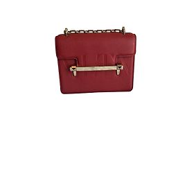 Borsa a tracolla Valentino Garavani Uptown Rockstud in pelle rossa Rosso
