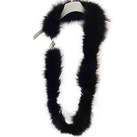 Blumarine Fox collar/scarf Black