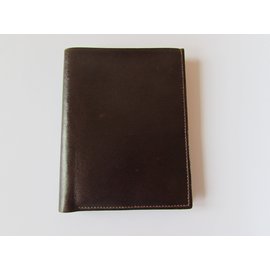 Hermès-Wallets Small accessories-Dark brown