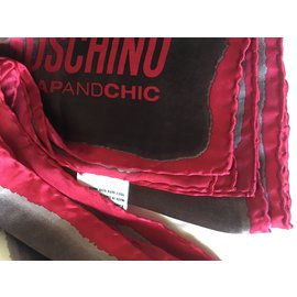 Moschino Cheap And Chic-Herz 87 cm-Rot,Taupe,Creme