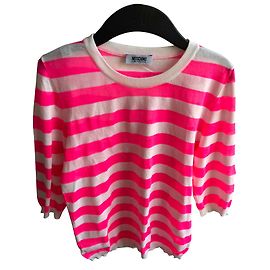 Pull Moschino Cheap And Chic blanc en coton manches 3/4 Blanc