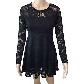 Guess Spitzenkleid Schwarz