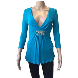 Versace Bluse Türkis Türkis
