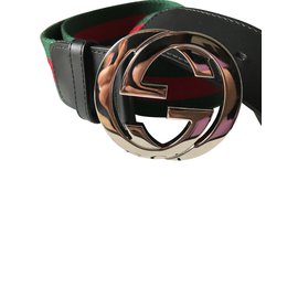 Gucci-Cinturón web-Multicolor