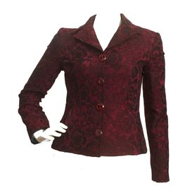 D&G-Chaqueta de brocado-Burdeos