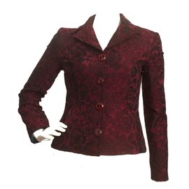 D&G-Brocade jacket-Dark red