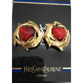 Yves Saint Laurent-Aretes-Dorado