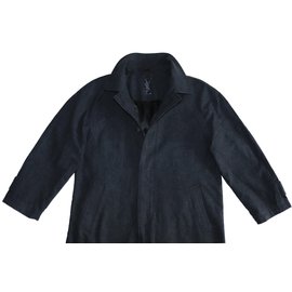 Yves Saint Laurent-Men Coats Outerwear-Grey